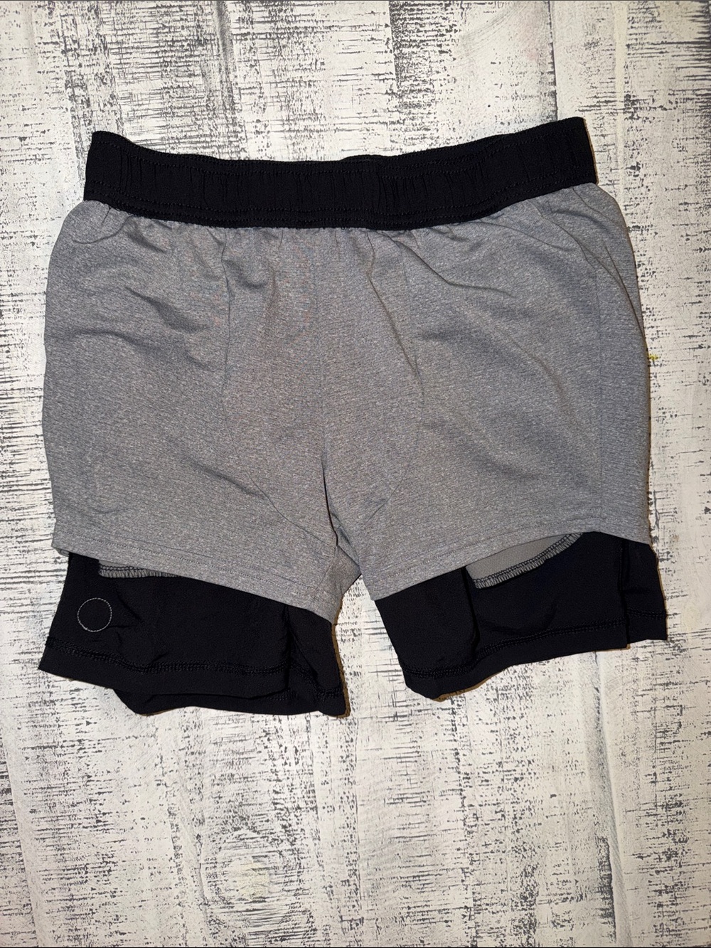 Vuori Black Athletic Shorts with White Drawstring - Picture 3 of 6